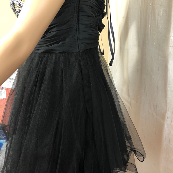 Colors Dress Black Strapless Embellished Party Social Night  Dress Size 10 Girls - Picture 6 of 12